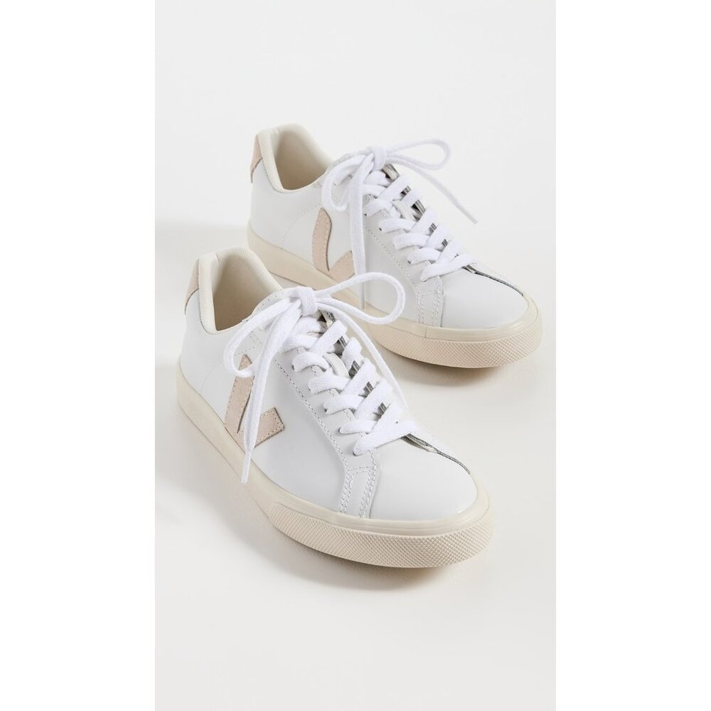 Veja Esplar Logo white leather Sneakers size 8